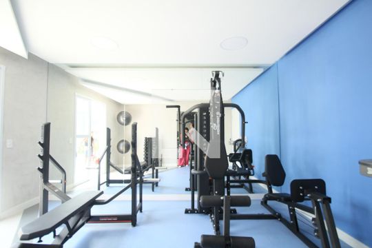 Área comum - Academia de apartamento para alugar com 1 quarto, 27m² em Vila Andrade, São Paulo