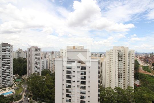 Vista da Sala de apartamento para alugar com 1 quarto, 27m² em Vila Andrade, São Paulo