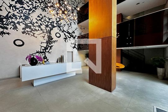 Hall Social Bloco de apartamento à venda com 1 quarto, 49m² em Vila Gertrudes, São Paulo