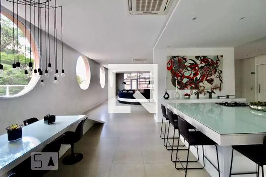 Área comum de apartamento à venda com 1 quarto, 49m² em Vila Gertrudes, São Paulo