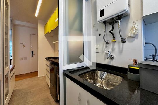Área de Serviço de apartamento à venda com 1 quarto, 49m² em Vila Gertrudes, São Paulo
