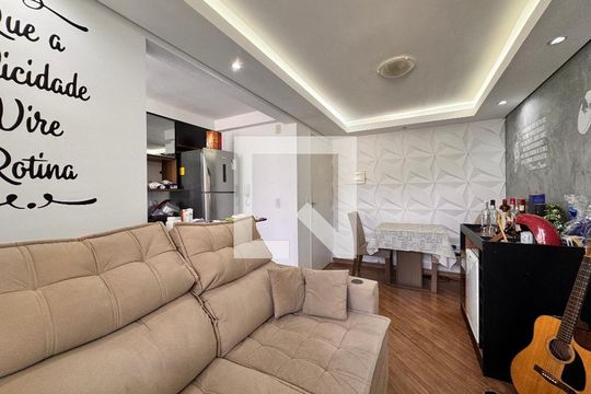 Sala de apartamento à venda com 2 quartos, 45m² em Parque São Vicente, Mauá