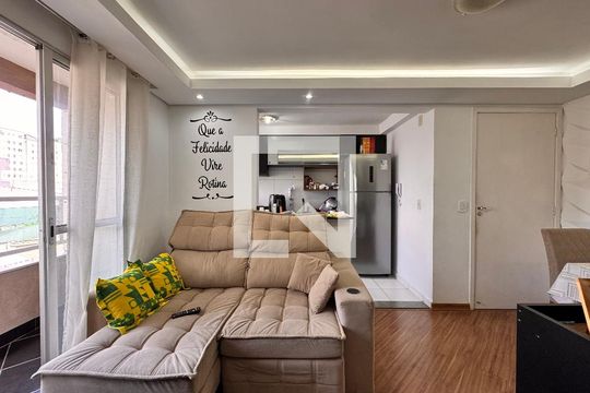 Sala de apartamento à venda com 2 quartos, 45m² em Parque São Vicente, Mauá