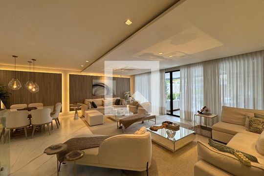 Sala de apartamento à venda com 4 quartos, 400m² em Barra da Tijuca, Rio de Janeiro