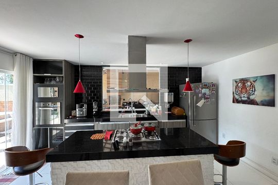 Cozinha de casa de condomínio à venda com 4 quartos, 280m² em Vargem Grande, Rio de Janeiro