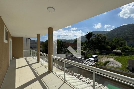 Suíte 1 - Varanda de casa de condomínio à venda com 4 quartos, 280m² em Vargem Grande, Rio de Janeiro