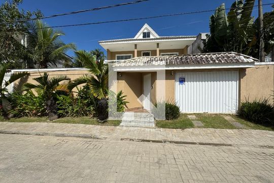 Fachada de casa de condomínio à venda com 4 quartos, 280m² em Vargem Grande, Rio de Janeiro