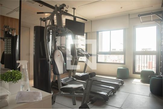 Área comum - Academia de kitnet/studio para alugar com 1 quarto, 21m² em Vila Mariana, São Paulo