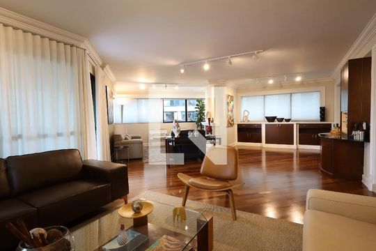 Sala de apartamento à venda com 4 quartos, 288m² em Paraíso do Morumbi, São Paulo