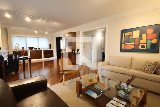 Sala de apartamento à venda com 4 quartos, 288m² em Paraíso do Morumbi, São Paulo