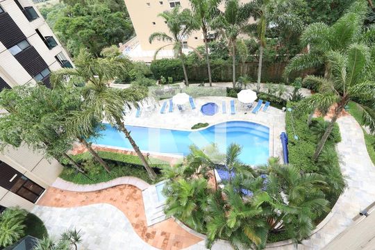 Área comum - Piscina de apartamento para alugar com 4 quartos, 288m² em Paraíso do Morumbi, São Paulo