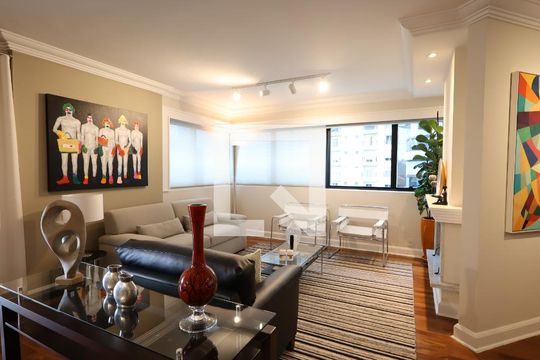 Sala de apartamento à venda com 4 quartos, 288m² em Paraíso do Morumbi, São Paulo