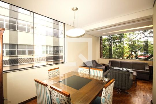 Sala de apartamento à venda com 3 quartos, 140m² em Gutierrez, Belo Horizonte