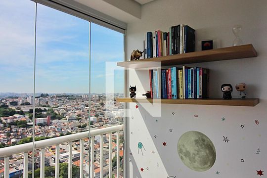 Sala Sacada  de apartamento para alugar com 2 quartos, 58m² em Taboão, São Bernardo do Campo