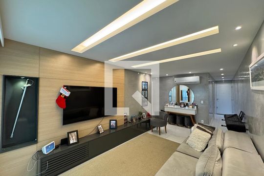 Sala de apartamento à venda com 3 quartos, 120m² em Recreio dos Bandeirantes, Rio de Janeiro