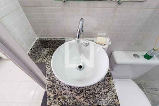 Detalhe - Banheiro de kitnet/studio à venda com 1 quarto, 35m² em Brás, São Paulo