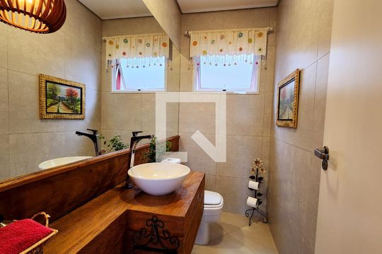Lavabo de casa de condomínio à venda com 3 quartos, 315m² em Engordadouro, Jundiaí