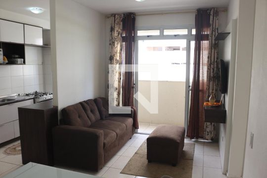 Sala de apartamento para alugar com 2 quartos, 53m² em Jk, Contagem