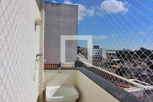 Varanda e Área de Serviço de apartamento para alugar com 1 quarto, 37m² em Vila Planalto, São Bernardo do Campo