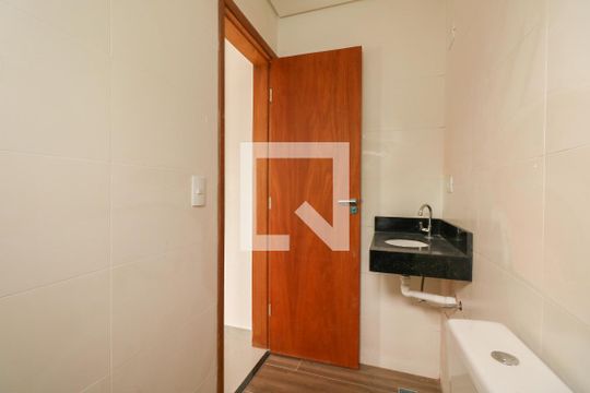 Banheiro da Suíte de apartamento à venda com 2 quartos, 50m² em Nova Gerti, São Caetano do Sul