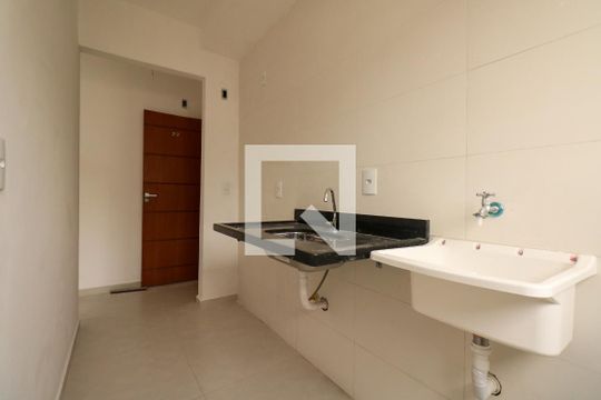 Cozinha e Área de Serviço de apartamento à venda com 2 quartos, 50m² em Nova Gerti, São Caetano do Sul