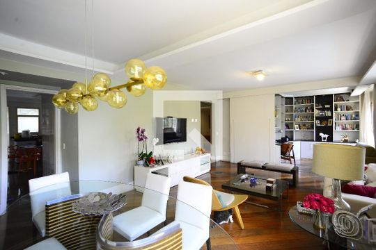 Sala de apartamento para alugar com 3 quartos, 160m² em Chácara Klabin, São Paulo