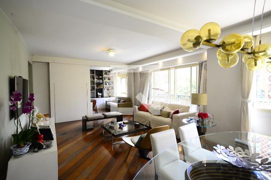 Sala de apartamento para alugar com 3 quartos, 160m² em Chácara Klabin, São Paulo