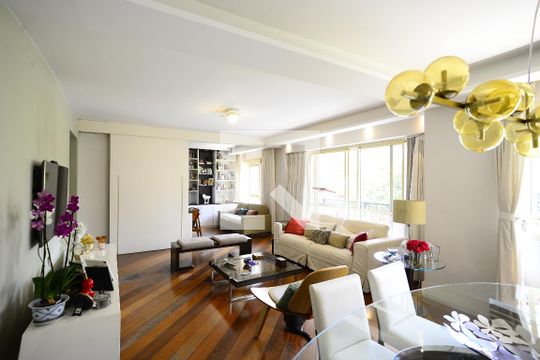 Sala de apartamento para alugar com 3 quartos, 160m² em Chácara Klabin, São Paulo