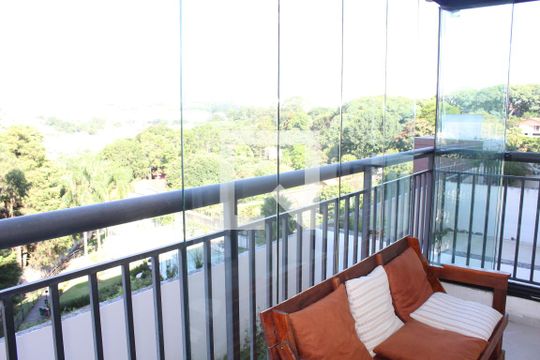 Varanda da Sala de apartamento para alugar com 2 quartos, 56m² em Granja Viana, Cotia