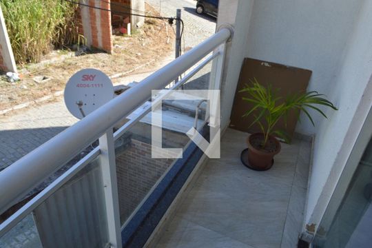 Varanda da Suire de casa de condomínio à venda com 1 quarto, 200m² em Tanque, Rio de Janeiro