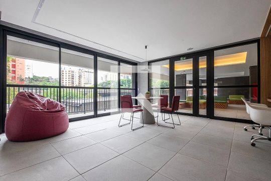 Área comum de apartamento à venda com 1 quarto, 34m² em Pinheiros, São Paulo