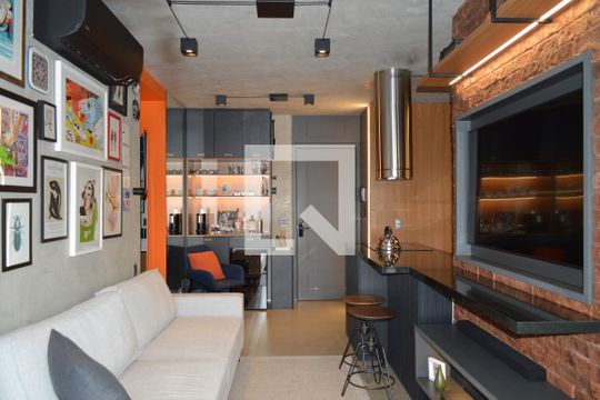 Sala de apartamento à venda com 2 quartos, 62m² em Vila Dom Pedro I, São Paulo