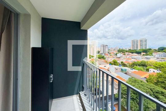 Varanda de kitnet/studio para alugar com 1 quarto, 27m² em Ipiranga, São Paulo