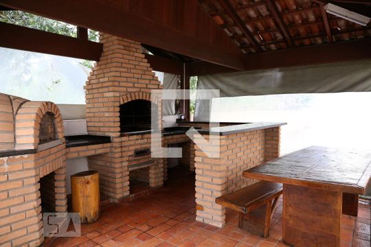 Área comum - Churrasqueira de apartamento para alugar com 3 quartos, 117m² em Chácara Agrindus, Taboão da Serra