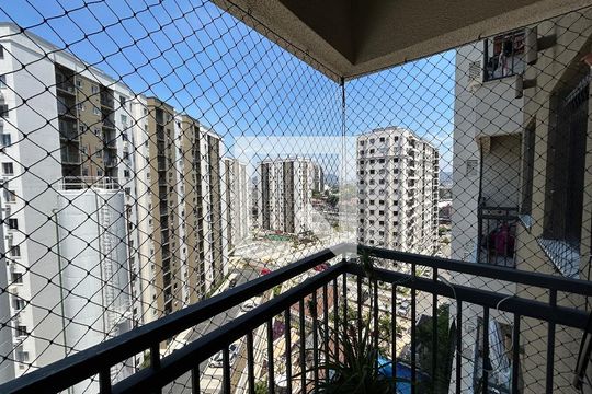 Varanda de apartamento à venda com 3 quartos, 65m² em Del Castilho, Rio de Janeiro
