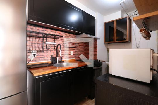 Cozinha de apartamento à venda com 2 quartos, 35m² em Vila Leopoldina, São Paulo