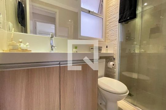 Banheiro Social de apartamento à venda com 2 quartos, 64m² em Vila Prost de Souza, Campinas