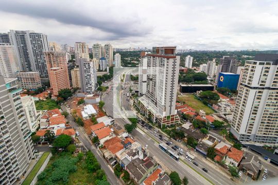 Rooftop - Vista de kitnet/studio para alugar com 0 quarto, 23m² em Jardim das Acacias, São Paulo