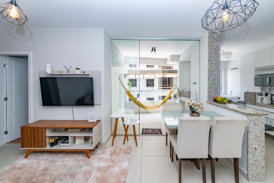 Sala de apartamento para alugar com 2 quartos, 55m² em João Pinheiro, Belo Horizonte