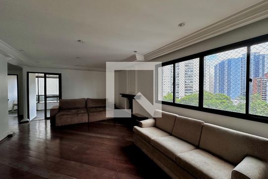 Sala de apartamento para alugar com 3 quartos, 172m² em Cidade Monções, São Paulo