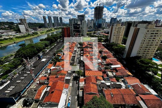 Vista de kitnet/studio à venda com 1 quarto, 44m² em Santo Amaro, São Paulo