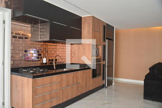 Cozinha de apartamento à venda com 3 quartos, 88m² em Campestre, Santo André