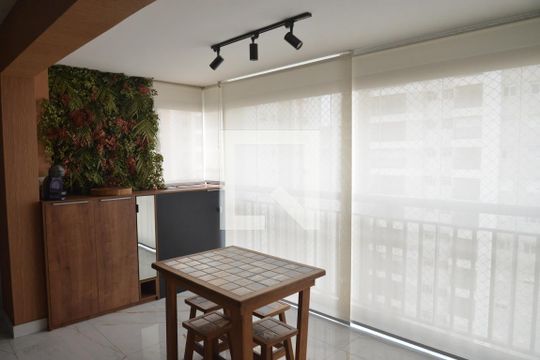 Varanda gourmet de apartamento à venda com 3 quartos, 88m² em Campestre, Santo André