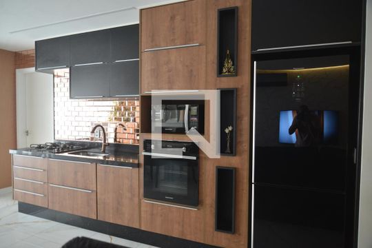 Cozinha de apartamento à venda com 3 quartos, 88m² em Campestre, Santo André