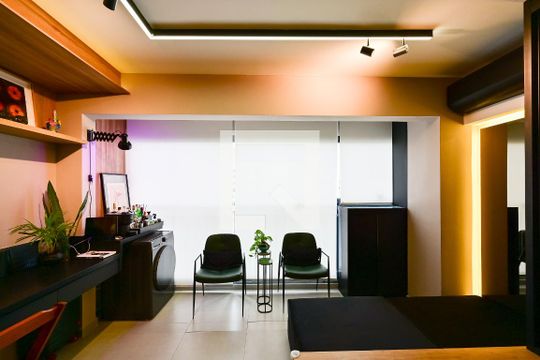 Sala/Quarto de kitnet/studio à venda com 1 quarto, 26m² em Mirandópolis, São Paulo