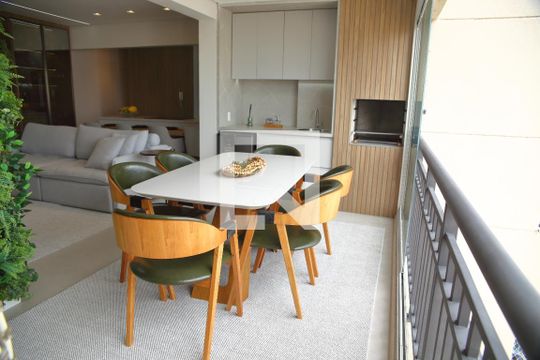 Varanda (gourmet) da Sala de apartamento à venda com 2 quartos, 118m² em Baeta Neves, São Bernardo do Campo