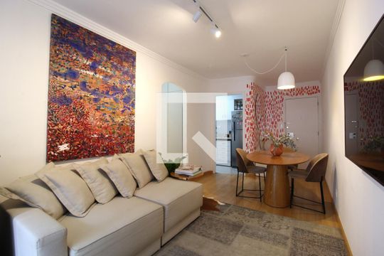 Sala de apartamento para alugar com 1 quarto, 50m² em Vila Olímpia, São Paulo