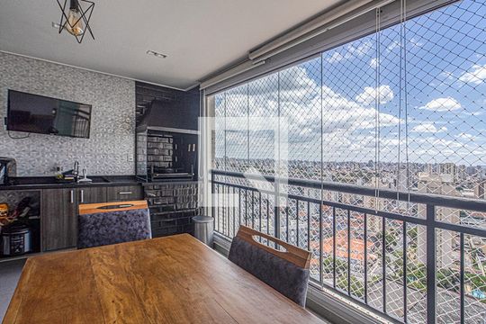 Sacada com churrasqueira de apartamento para alugar com 2 quartos, 69m² em Vila Vermelha, São Paulo