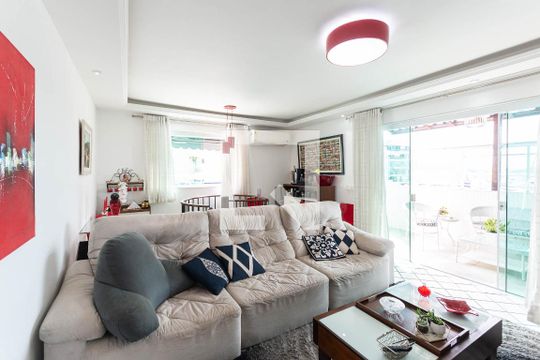 Sala (segundo andar) de apartamento à venda com 3 quartos, 220m² em Rio Comprido, Rio de Janeiro