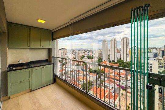 Varanda de kitnet/studio para alugar com 1 quarto, 38m² em Vila Mariana, São Paulo